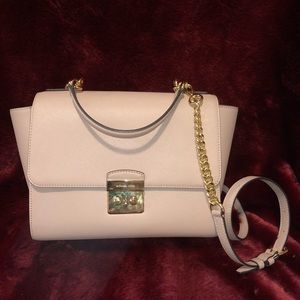 Michael Kors Brandi Top Handle Satchel in Fawn